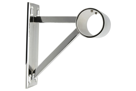 Hallis Neo 35mm Metal Curtain Pole End Bracket - Chrome