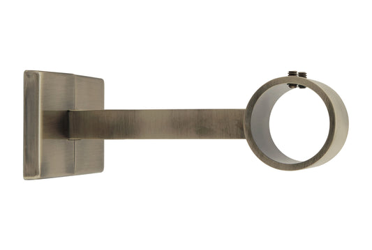 Hallis Neo 35mm Metal Curtain Pole Centre Bracket - Spun Brass