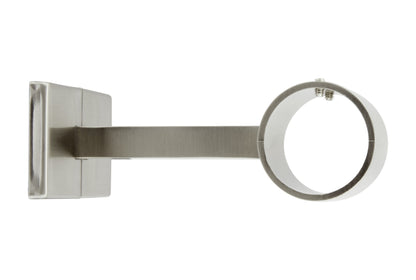 Hallis Neo 35mm Metal Curtain Pole Centre Bracket - Stainless Steel