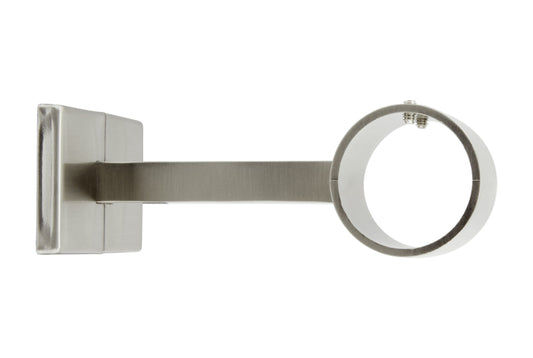 Hallis Neo 35mm Metal Curtain Pole Centre Bracket - Stainless Steel
