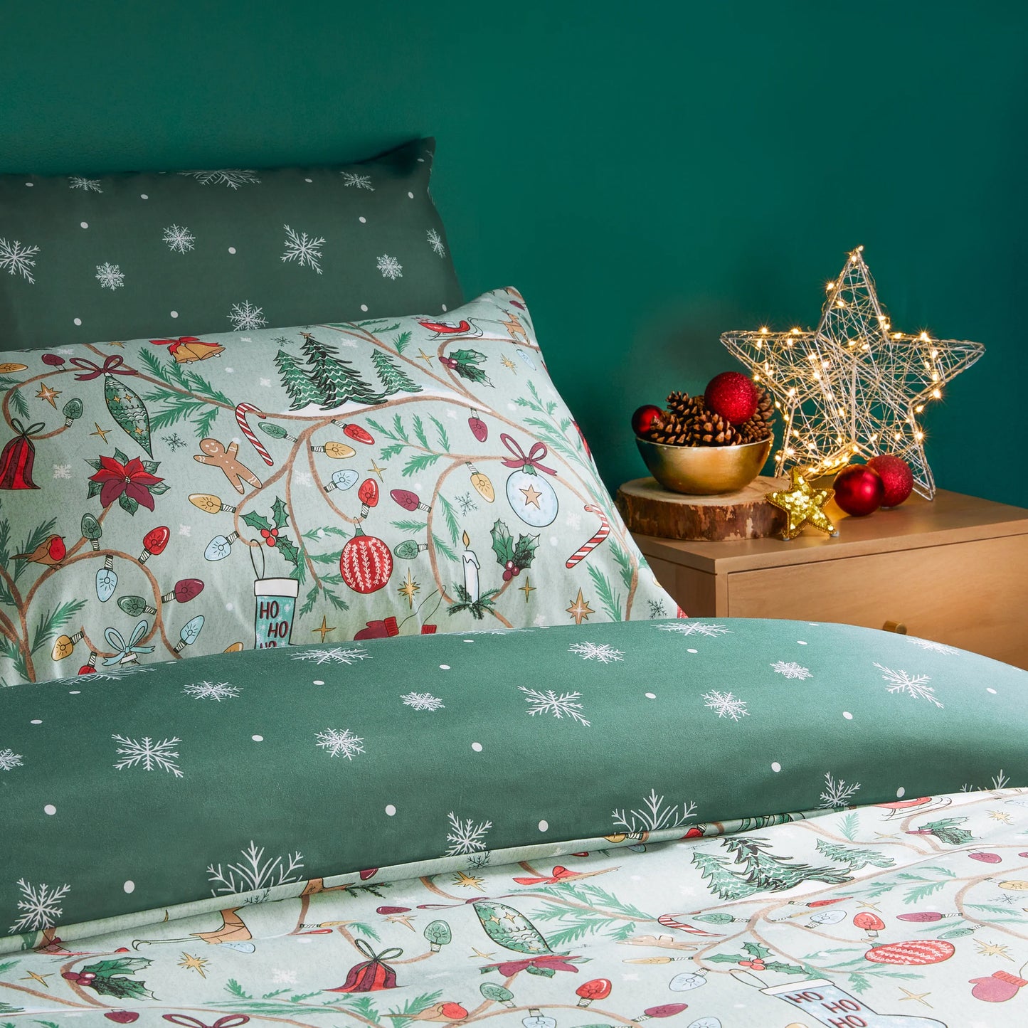 Duvet Day Noelle Duvet Cover Set - Green