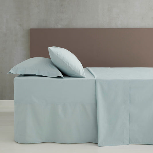 Catherine Lansfield Easy Iron Percale Fitted Sheet - Duck Egg
