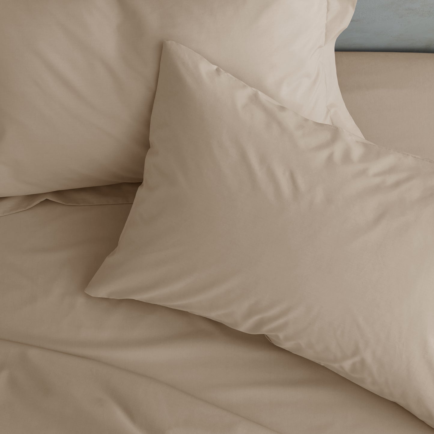 Catherine Lansfield Easy Iron Percale Fitted Sheet - Natural