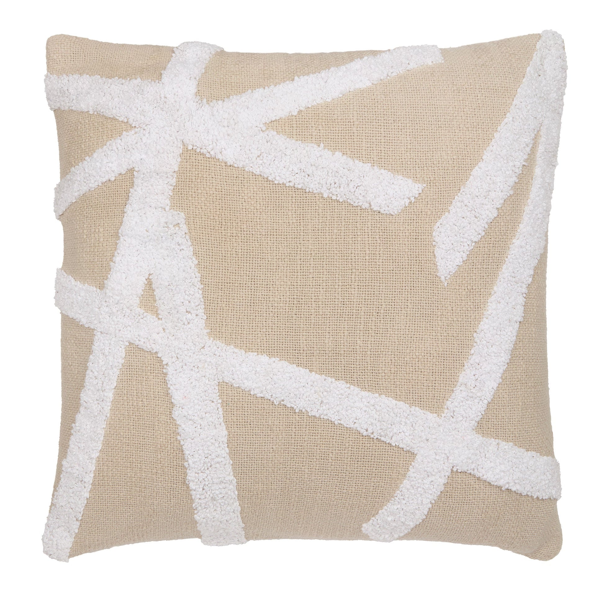 Otto Cushion by Appletree Loft in Natural 43 x 43cm - Cushion - Appletree Loft