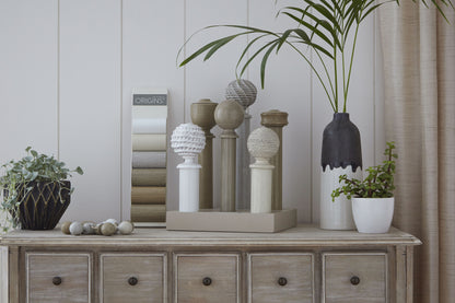 Hallis Origins Twine 35mm Wooden Curtain Pole - Limestone