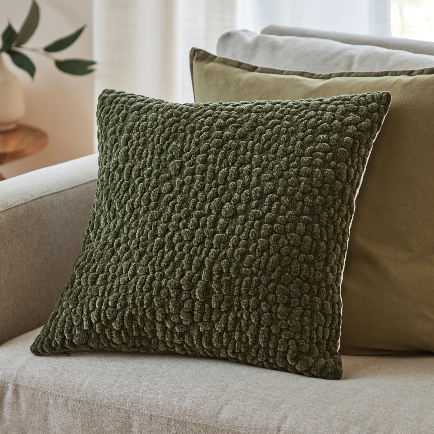Yard Pebble Cushion - Lichen