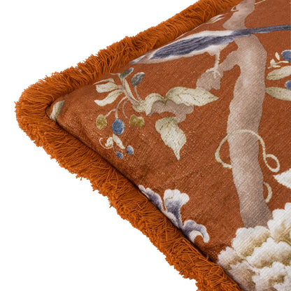 Sanderson Porcelain Garden Cushion - Rust