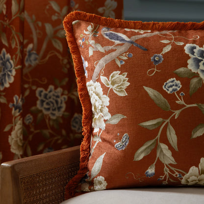 Sanderson Porcelain Garden Cushion - Rust