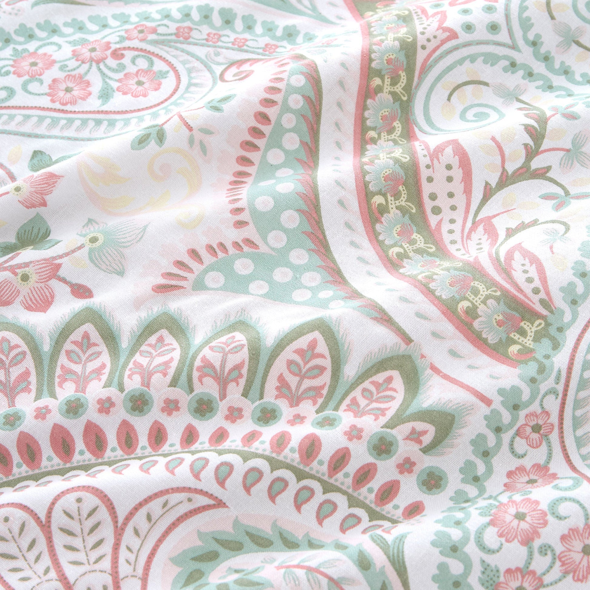 Palais Duvet Cover Set by Dreams & Drapes Design in Green - Duvet Cover Set - Dreams & Drapes Design
