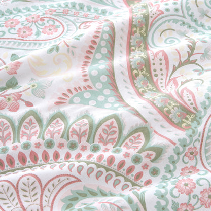 Palais Duvet Cover Set by Dreams & Drapes Design in Green - Duvet Cover Set - Dreams & Drapes Design