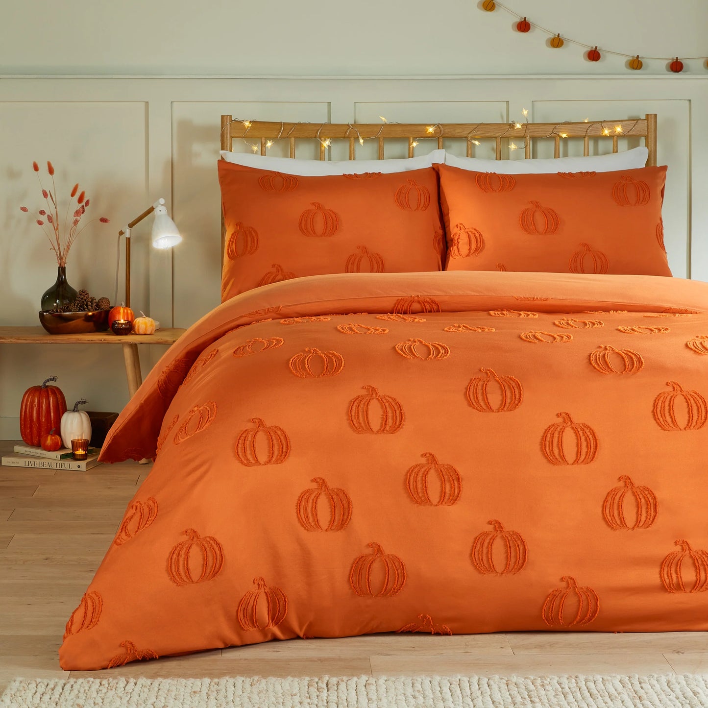 Duvet Day Pumpkin Fields Duvet Cover Set - Multicolour