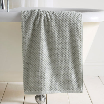 Popcorn Check Towels in Green - Towels - Dreams & Drapes