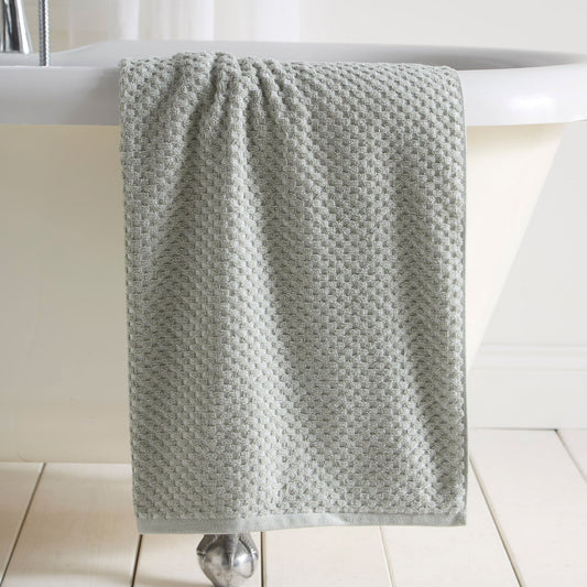 Popcorn Check Towels in Green - Towels - Dreams & Drapes