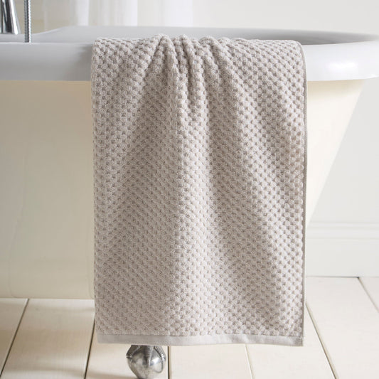 Popcorn Check Towels in Natural - Towels - Dreams & Drapes