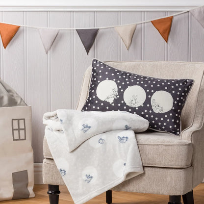 Peter Rabbit™ Spot Me Cushion - Charcoal