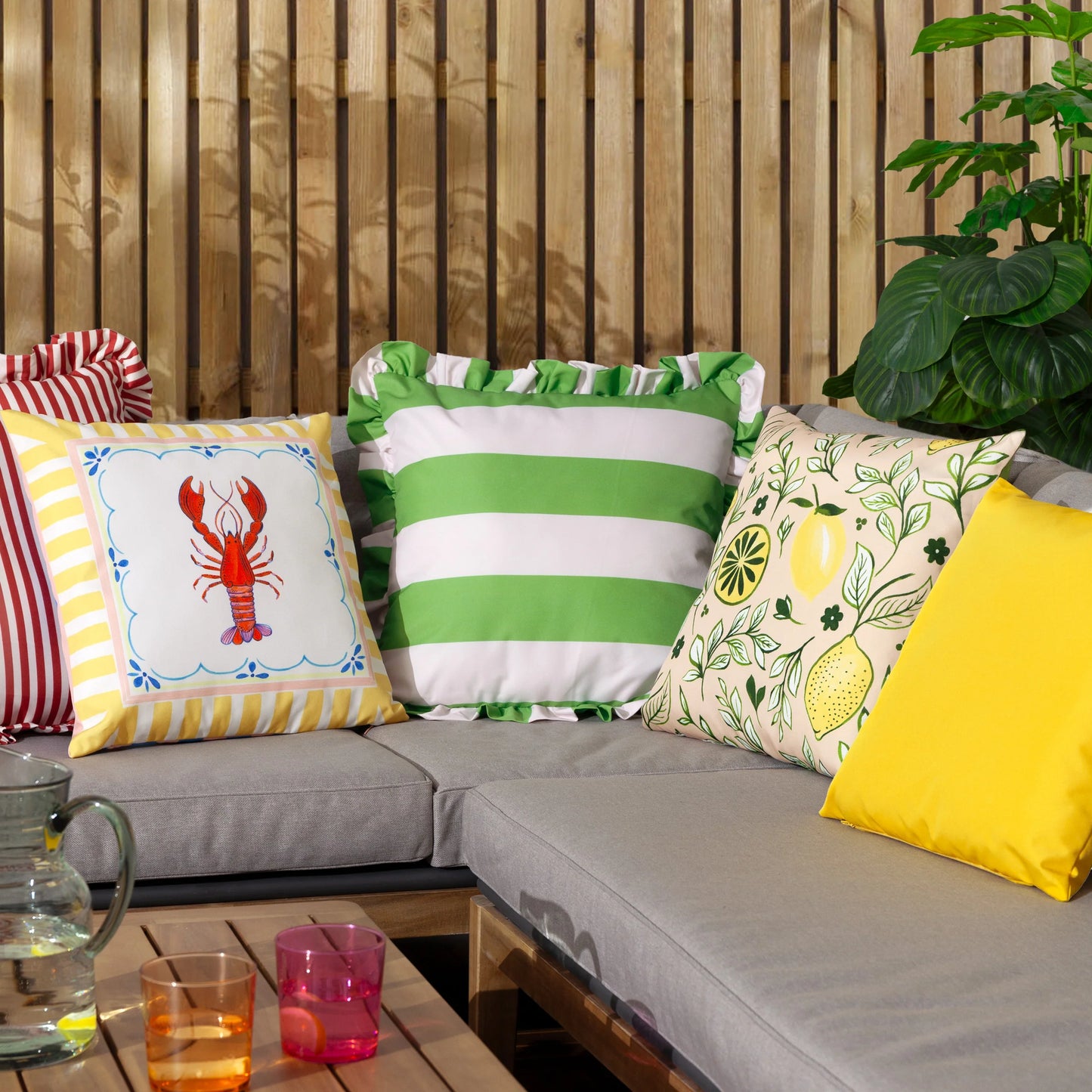 Furn Palm Royale Outdoor Cushion - Green