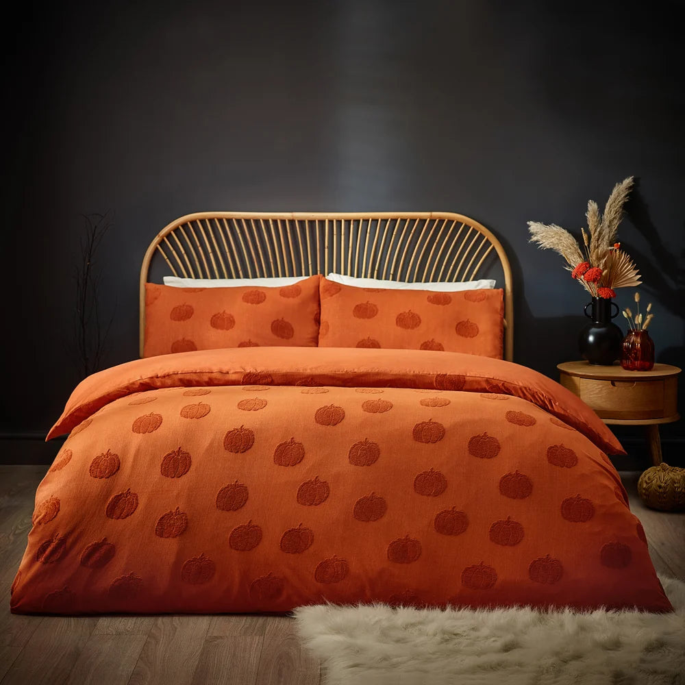 Furn Pumpkin Tufted Duvet Cover Set - Spice