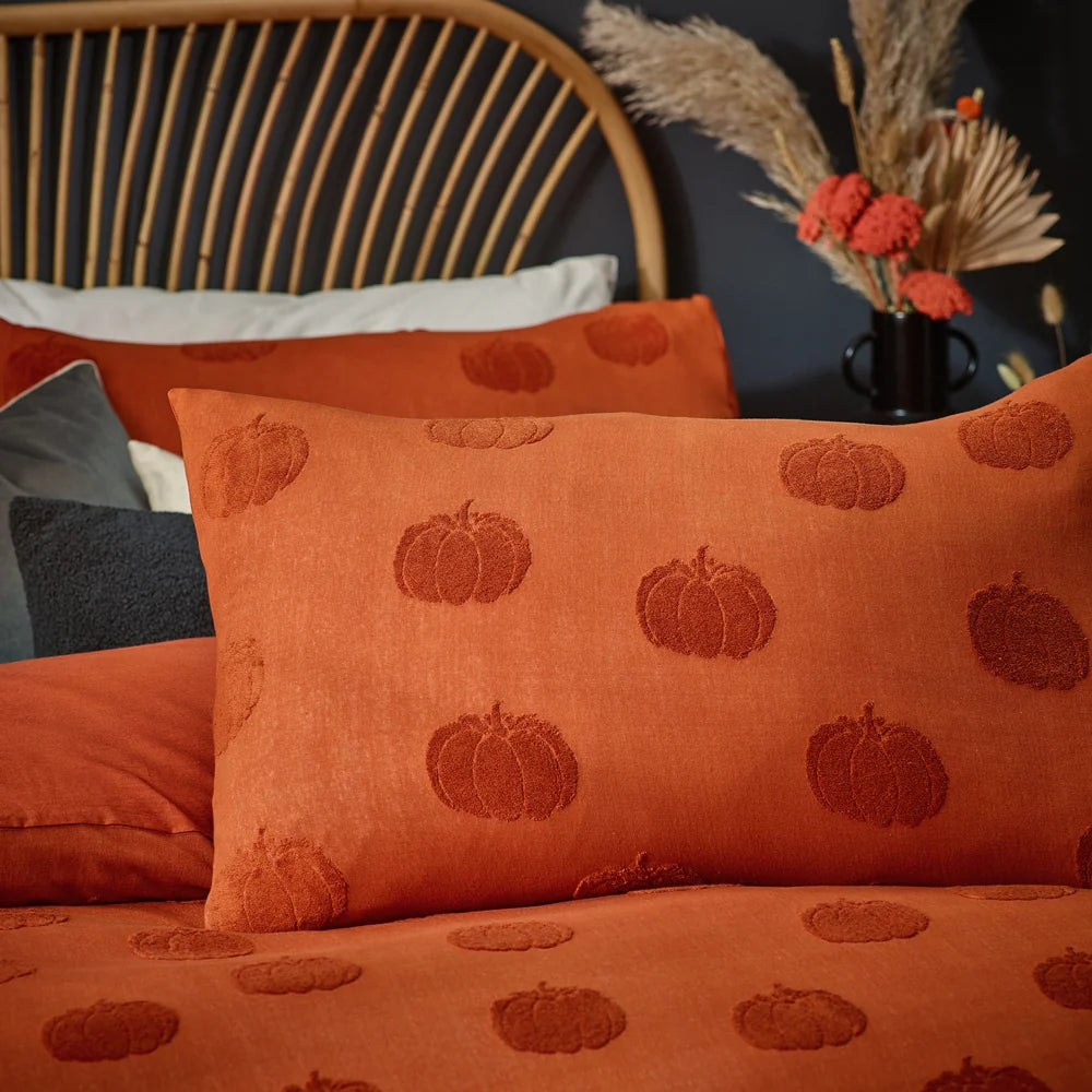 Furn Pumpkin Tufted Duvet Cover Set - Spice
