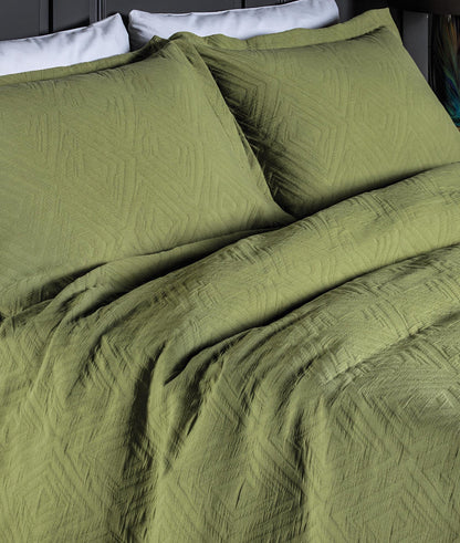 Design Port Padstow Bedspread - Olive