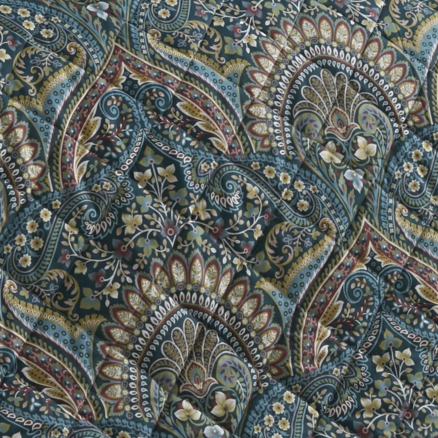 Palais Bedspread by Dreams & Drapes Design in Teal 195cm x 230cm - Bedspread - Dreams & Drapes Design