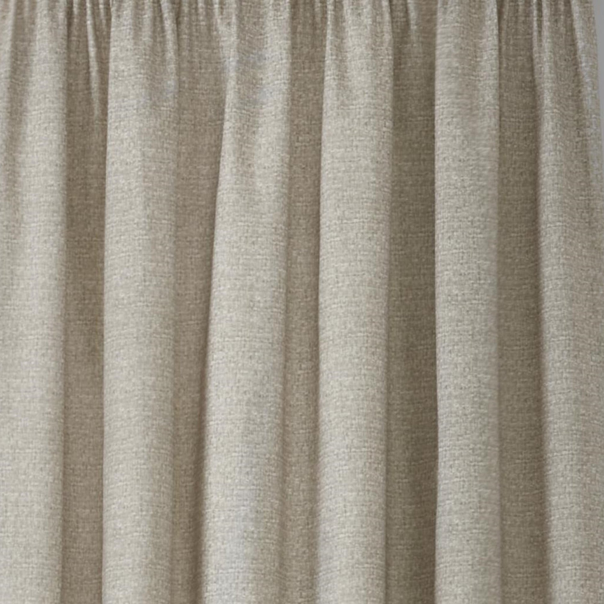 Pembrey Pair of Pencil Pleat Curtains With Tie-Backs by Dreams & Drapes in Natural - Pair of Pencil Pleat Curtains With Tie-Backs - Dreams & Drapes Curtains