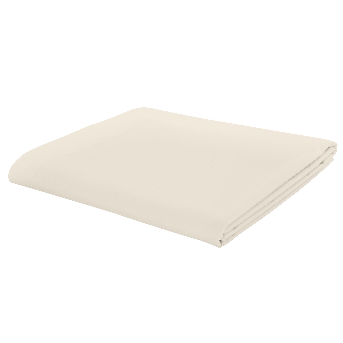 Catherine Lansfield Easy Iron Percale Fitted Sheet - Cream