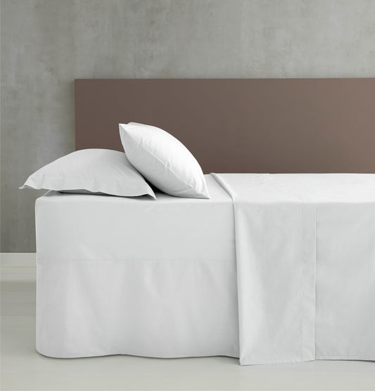 Catherine Lansfield Easy Iron Percale Fitted Sheet - White