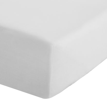 Catherine Lansfield Easy Iron Percale Fitted Sheet - White