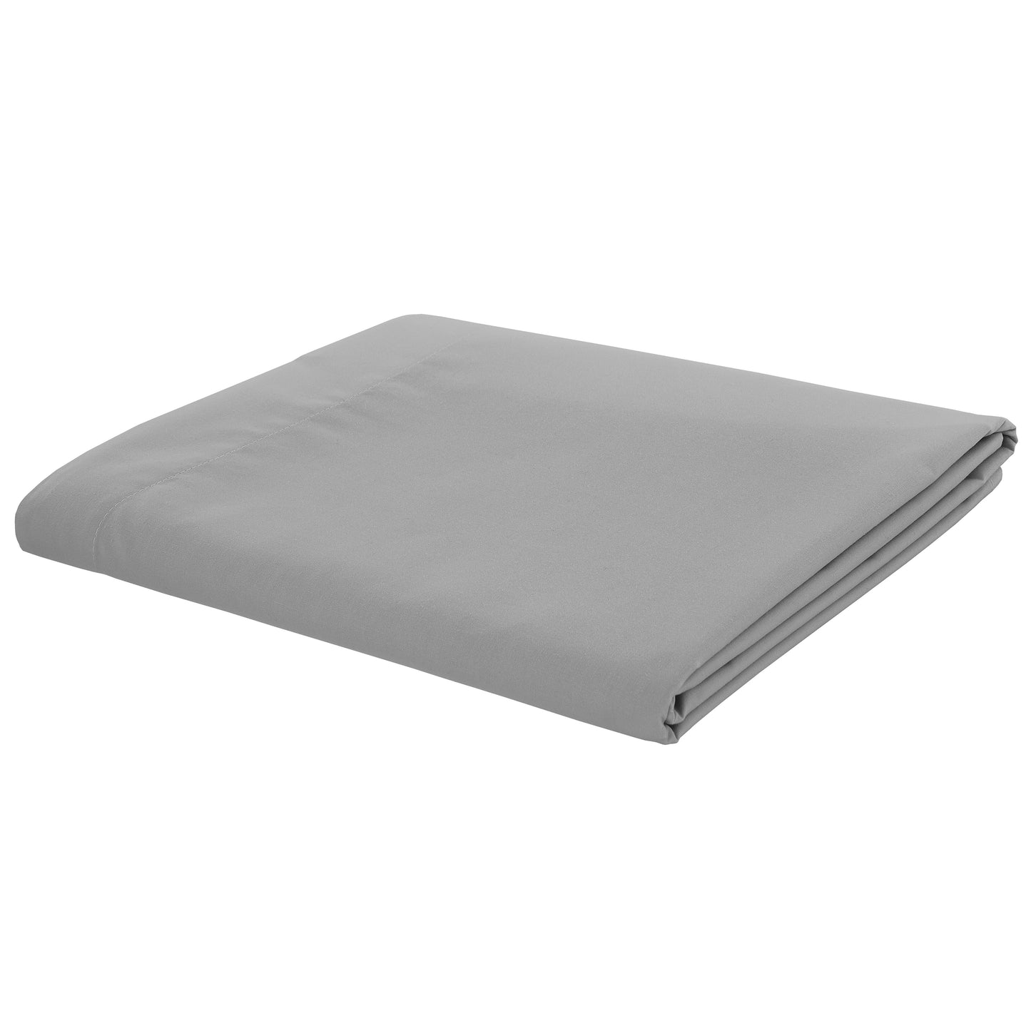 Catherine Lansfield Easy Iron Percale Fitted Sheet - Grey