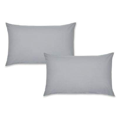 Catherine Lansfield Easy Iron Percale Fitted Sheet - Grey