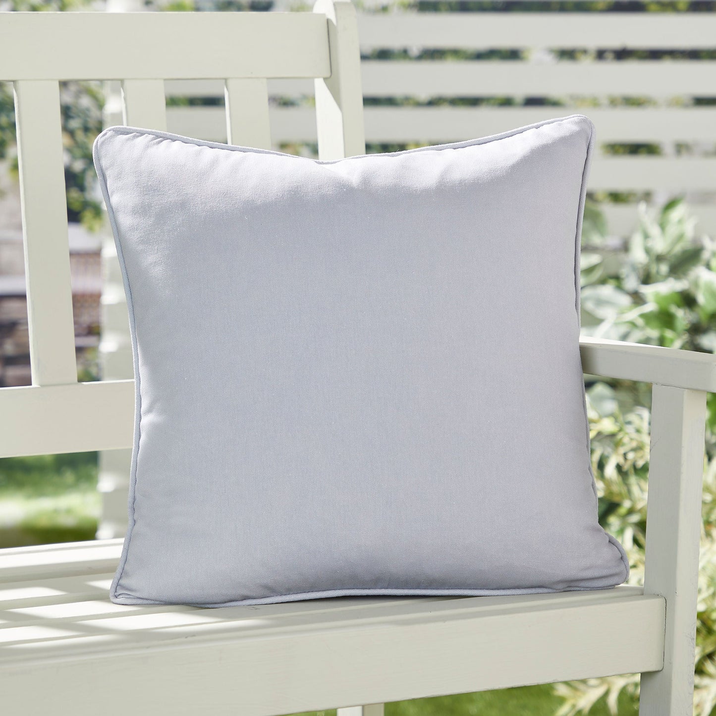 Plain Dye Cushion by Fusion in Silver 43 x 43cm - Cushion - Fusion
