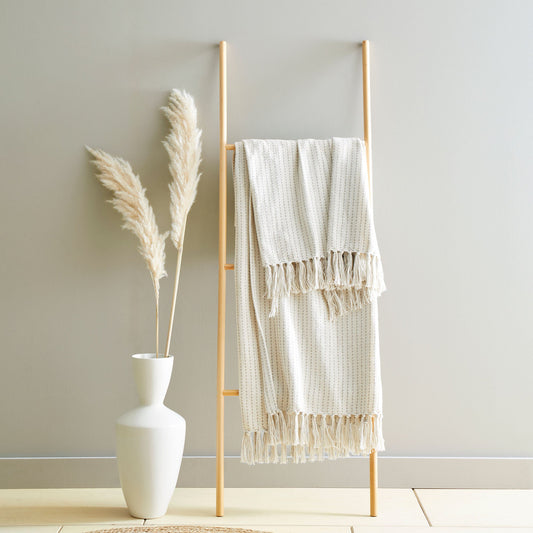 Drift Home Quinn Throw - Cream 130cm x 180cm