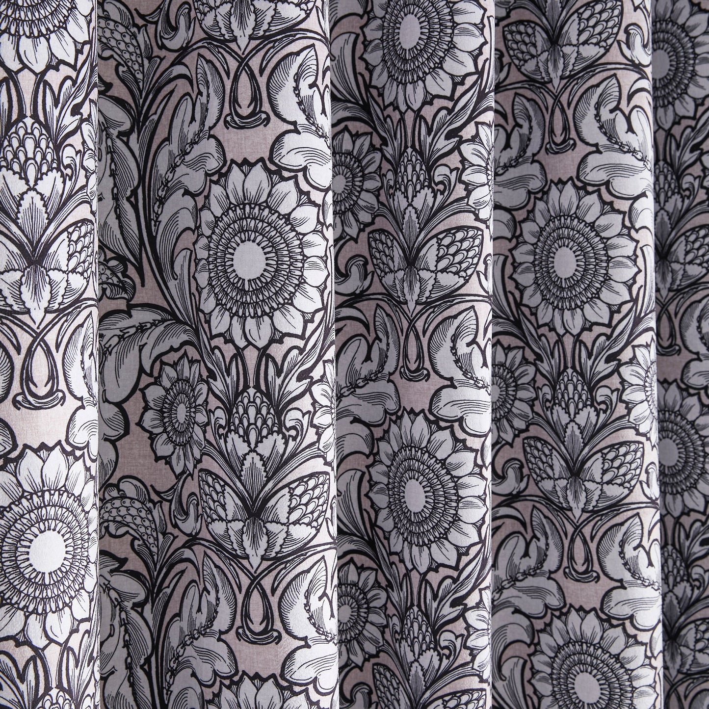Romilly Pair of Eyelet Curtains by Laurence Llewelyn-Bowen in Natural - Pair of Eyelet Curtains - Laurence Llewelyn-Bowen
