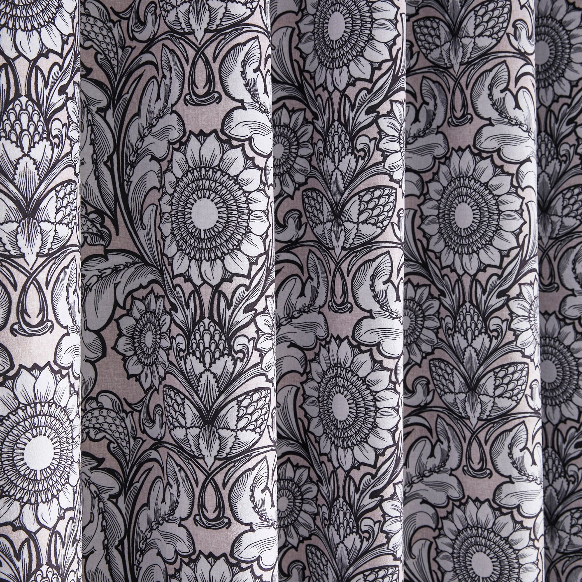 Romilly Pair of Eyelet Curtains by Laurence Llewelyn-Bowen in Natural - Pair of Eyelet Curtains - Laurence Llewelyn-Bowen