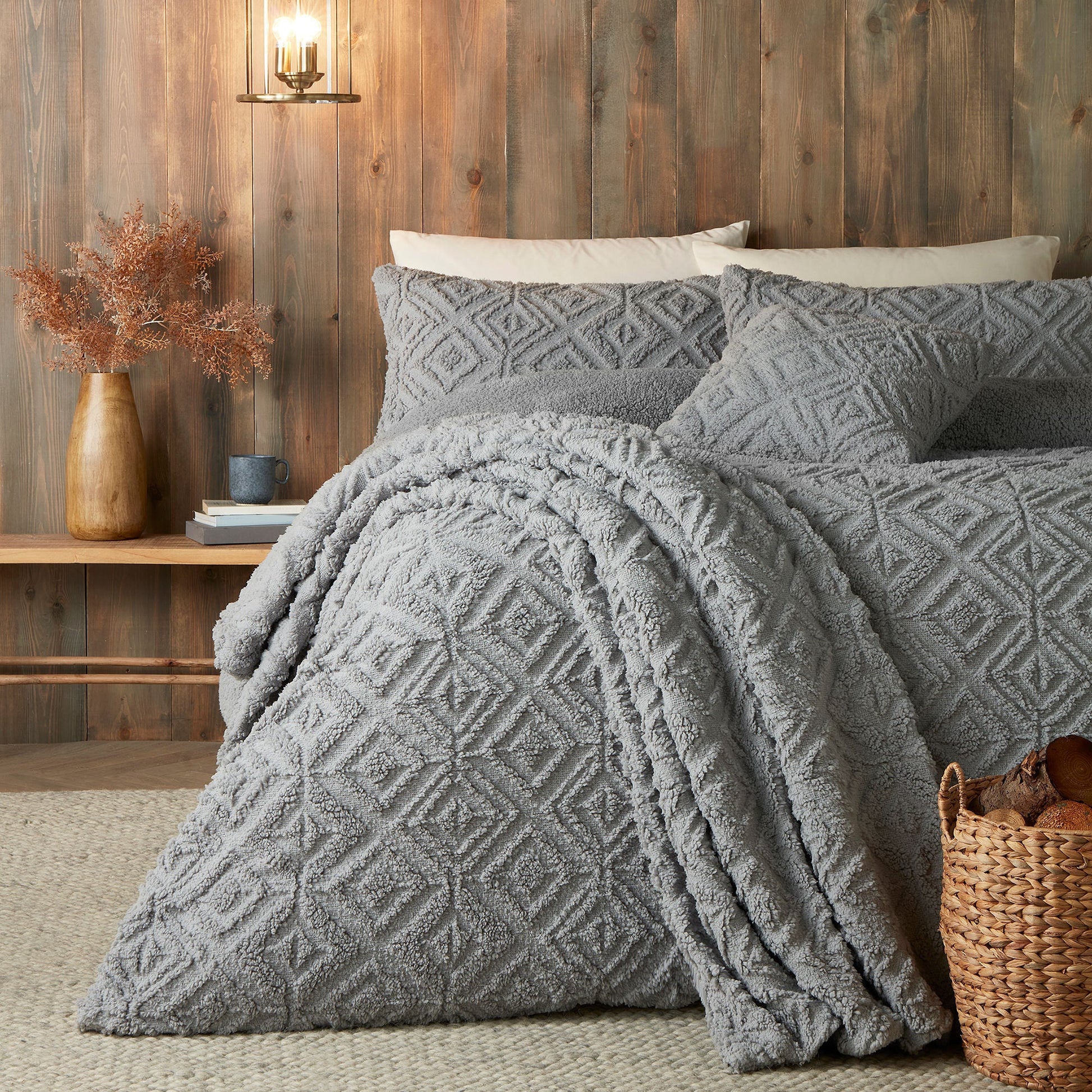 Romo Cushion by Fusion Snug in Grey 43 x 43cm - Cushion - Fusion Snug