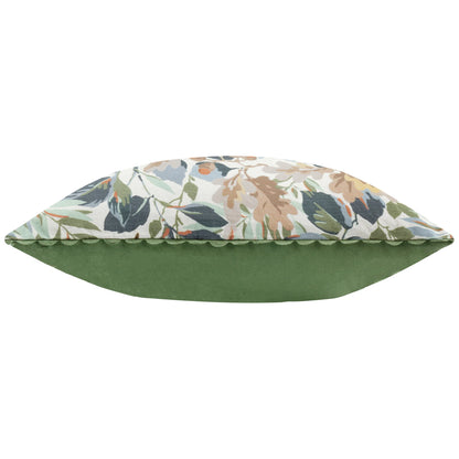 Sanderson Robins Wood Cushion -  Forest/Rust