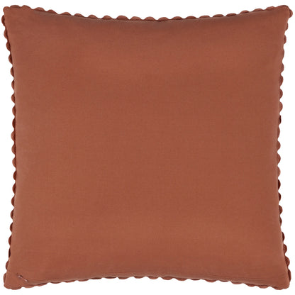 Sanderson Robins Wood Cushion -   Russet/Ink
