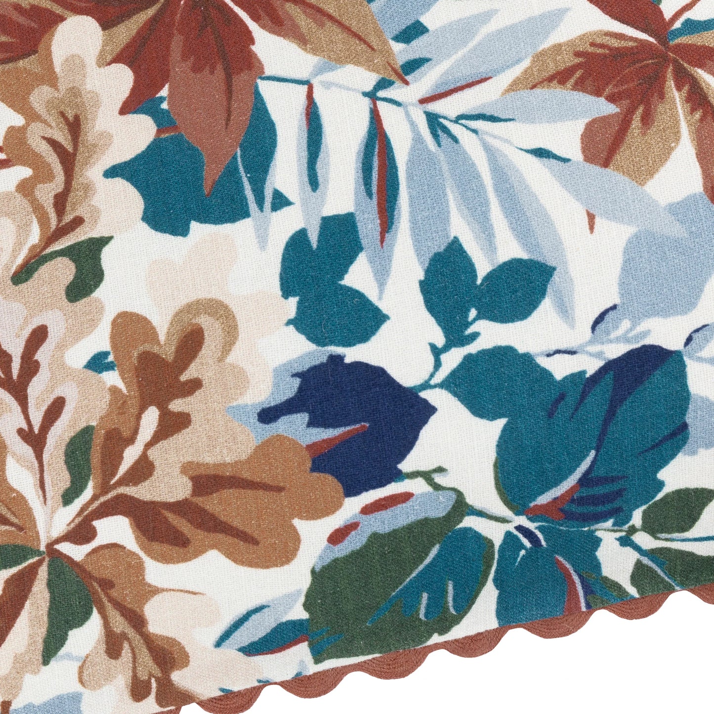 Sanderson Robins Wood Cushion -   Russet/Ink