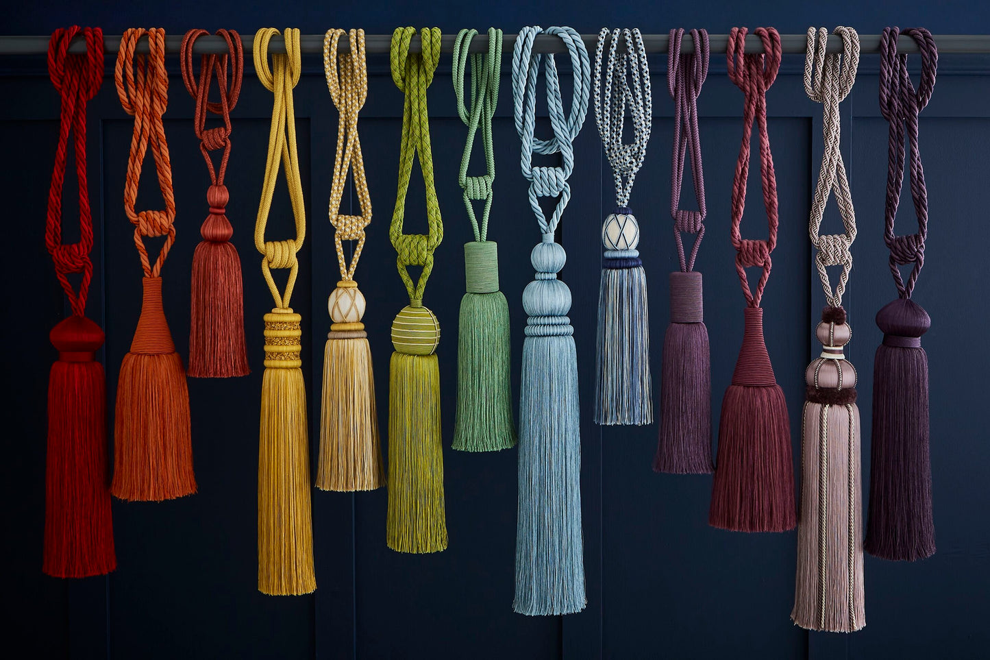 Hallis Grace Tassel Tieback - Flame