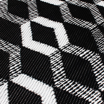 Rico Outdoor Outdoor Rug by Fusion in Black 120 x 170cm - Outdoor Rug - Fusion