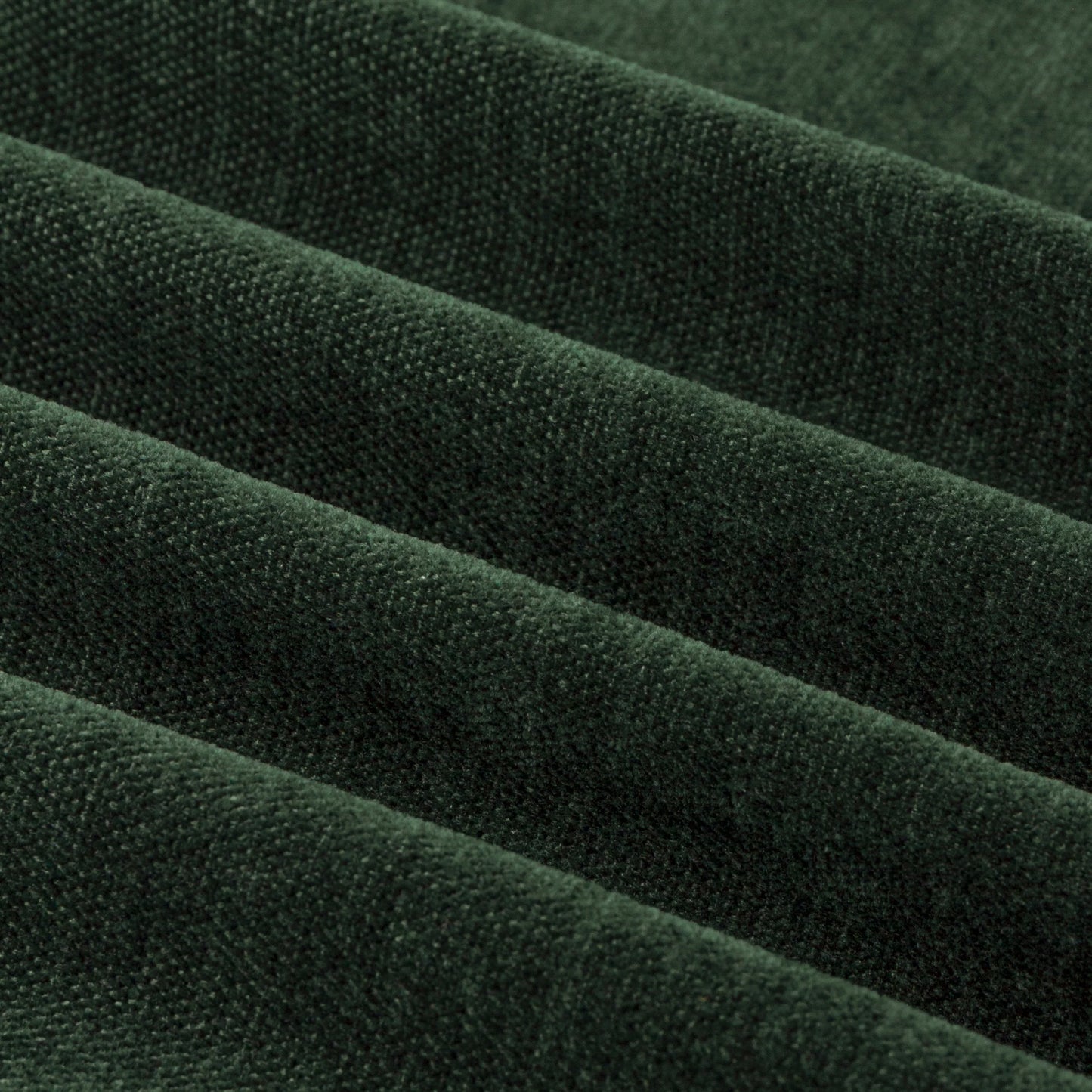 Furn Soft Chenille Blackout Pencil Pleat Curtains - Bottle Green