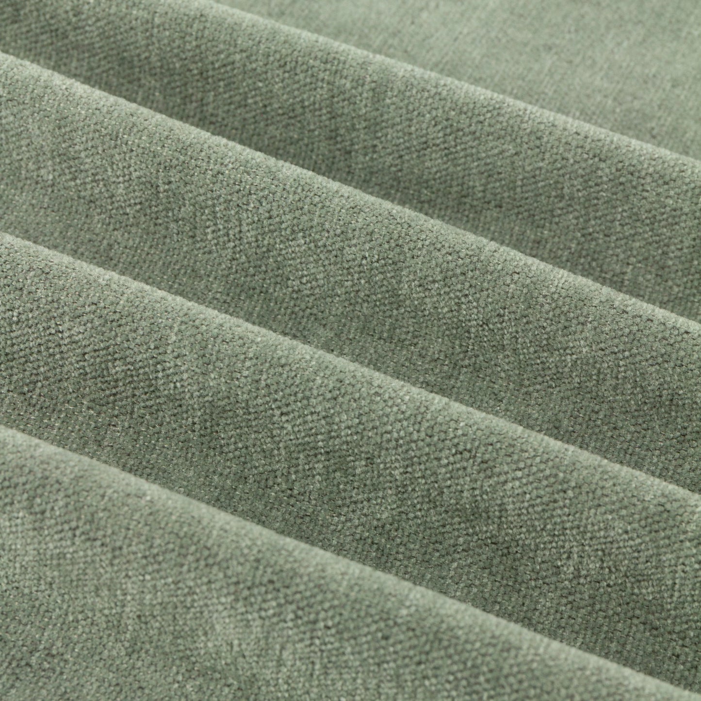 Furn Soft Chenille Blackout Pencil Pleat Curtains - Green