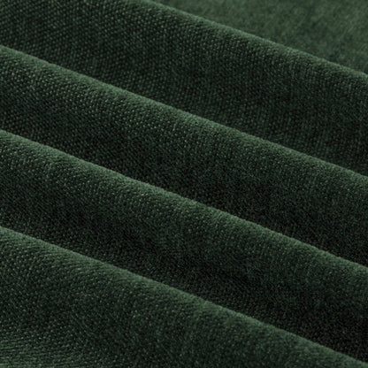Furn Soft Chenille Blackout Eyelet Curtains - Bottle Green