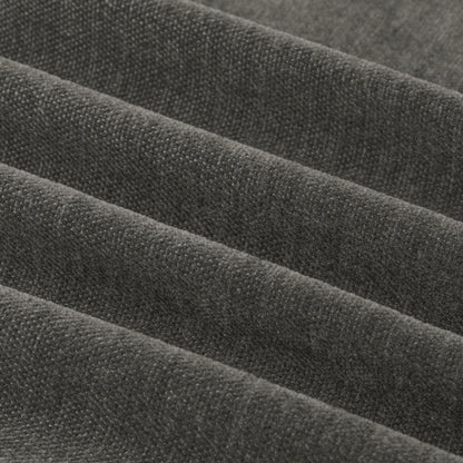 Furn Soft Chenille Blackout Eyelet Curtains - Charcoal