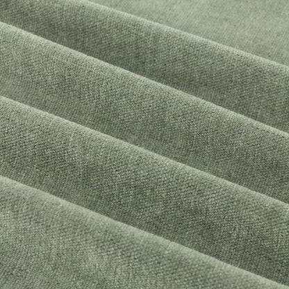 Furn Soft Chenille Blackout Eyelet Curtains - Green