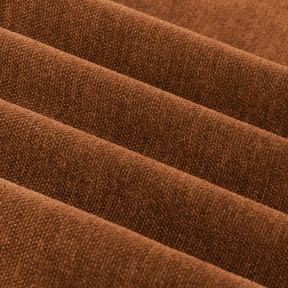 Furn Soft Chenille Blackout Eyelet Curtains - Rust