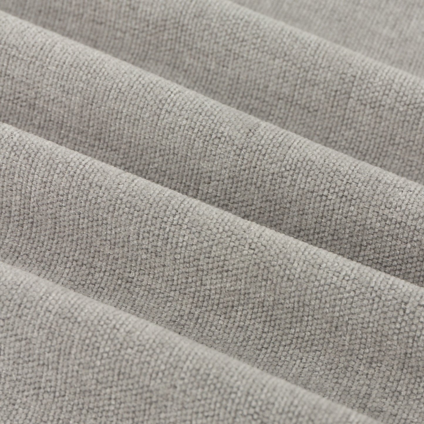 Furn Soft Chenille Blackout Eyelet Curtains - Silver