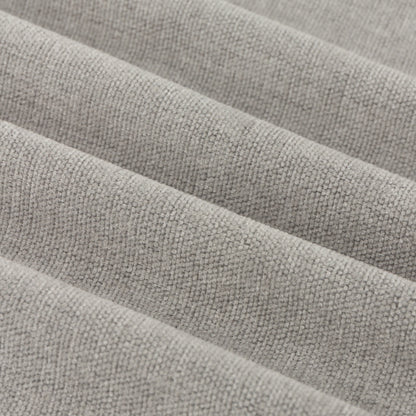 Furn Soft Chenille Blackout Eyelet Curtains - Silver