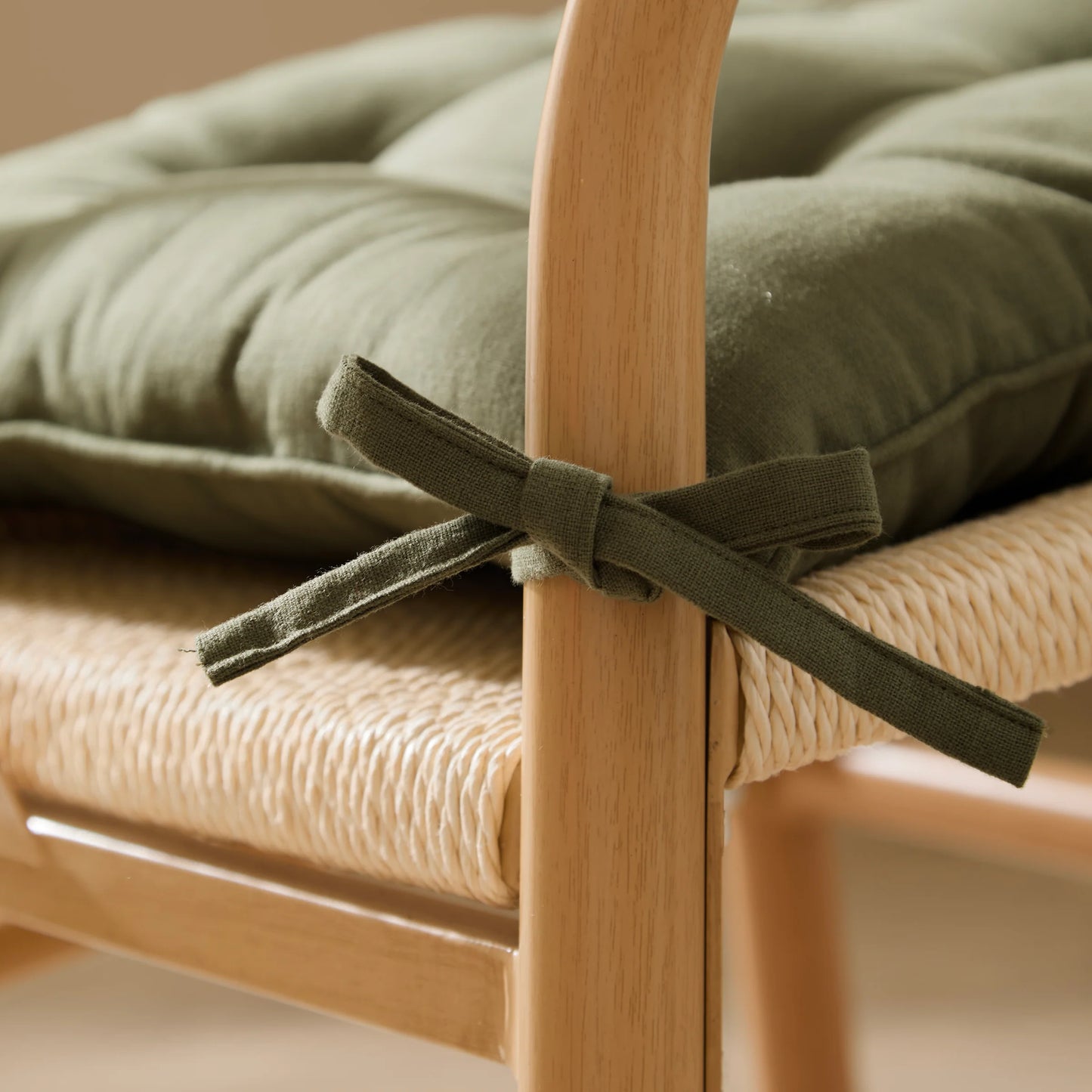 Yard Slub Cotton Seat Cushions (Pair) - Lichen