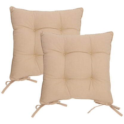 Yard Slub Cotton Seat Cushions (Pair) - Linen